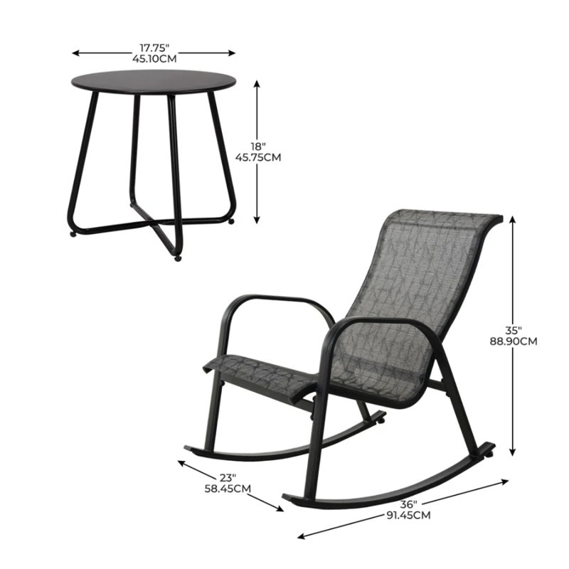 2 - Person Seating Group, Black