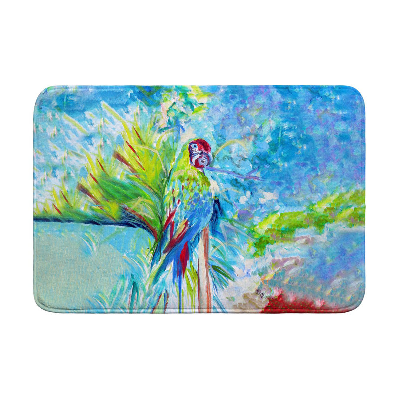 Tapis de bain Green Parrot II, L 36 po x l 24 po