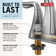 Foundations Centerset Bathroom Faucet with Drain Assembly and Diamond Seal Technology