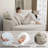 Boneless 61''W Chenille Large Round Accent Sofa, Modern Sleeper Sofa, No Assembly Required-1913970775
