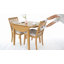 Ensemble de salle à manger extensible Denali avec chaises rembourrées et tissu résistant aux taches-127381158-127381160