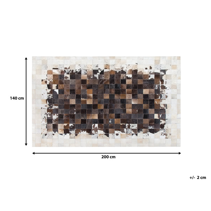 Esther Geometric Hand Woven Area Rug, Rectangle: 140 x 200cm