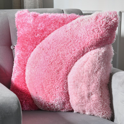 Mateos Collection Abstract Shag Pillow, 20" x 20"