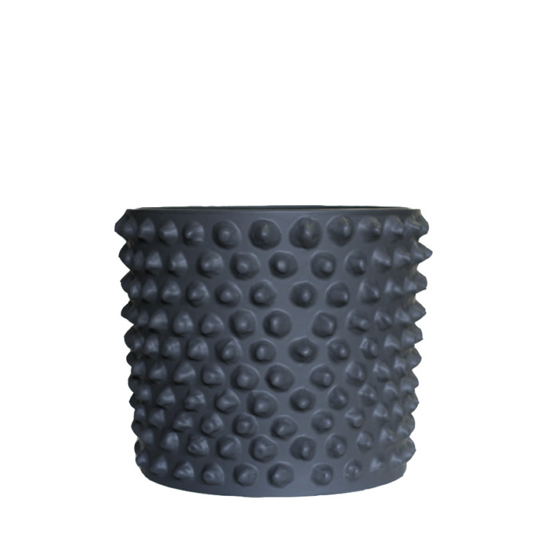 Cloudy Ceramic Pot Planter, 9.84" H x 11.81" W x 11.81" D, Gray