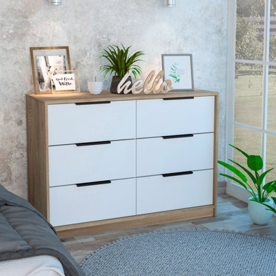 Commode rectangulaire 6 tiroirs Longhill