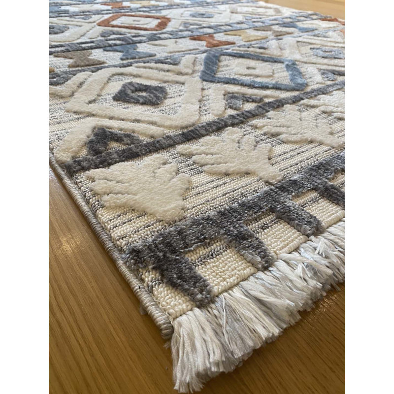 Tapis en coton Laneta, Carré 2 pi 7 po