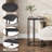 Gilsum Wood C End Table, Side Table with Metal Base for Sofa, Bed Side  -882125705