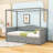 Twin Size Canopy Daybed with Twin Trundle-1320445220