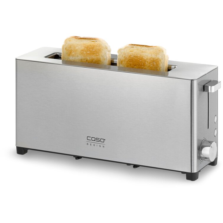 Caso Design - Four Slice Wide Slot Toaster - Stainless Steel