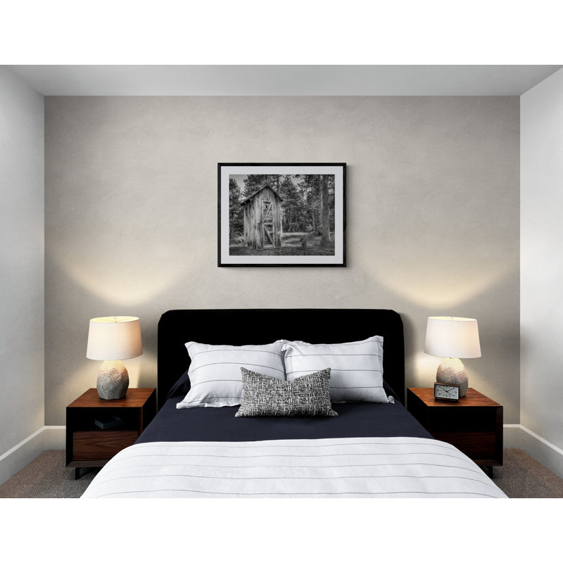 The Outhouse Print by Scott Norris, 25.2" H x 31.2" W x 0.88" D, Black Single Picture Framed Paper