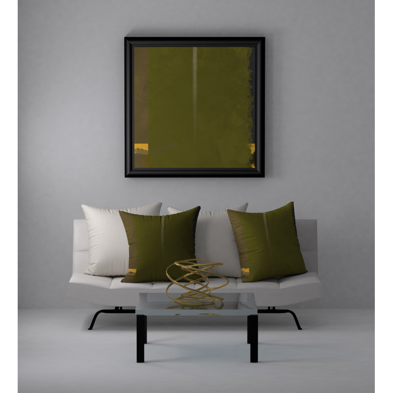 Housse de coussin décorative carrée non tachée épicée Nissa, H 18 po x l 18 po