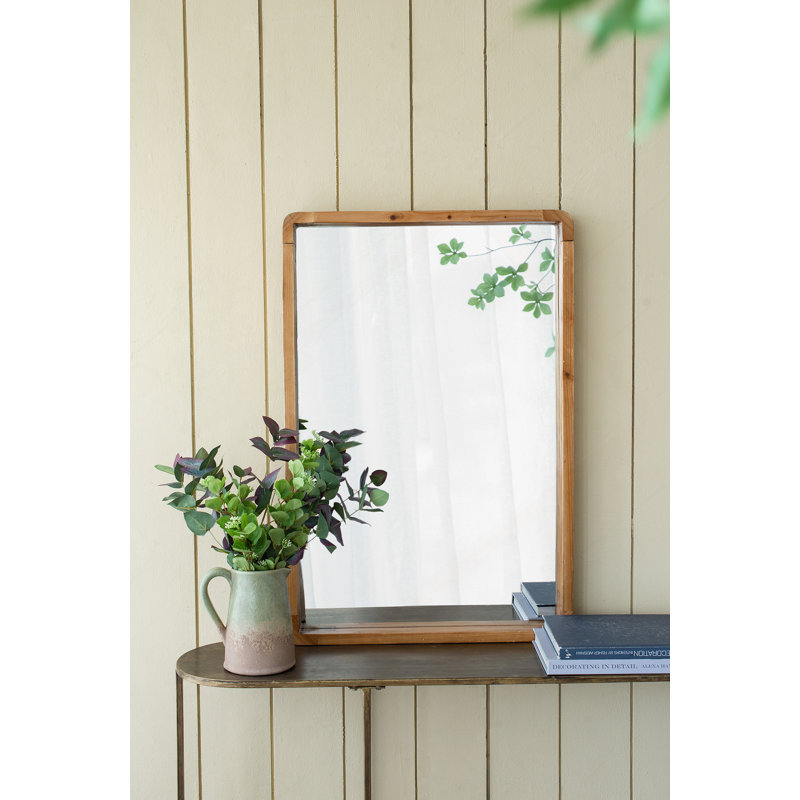Miroir rectangulaire en bois manufacturé