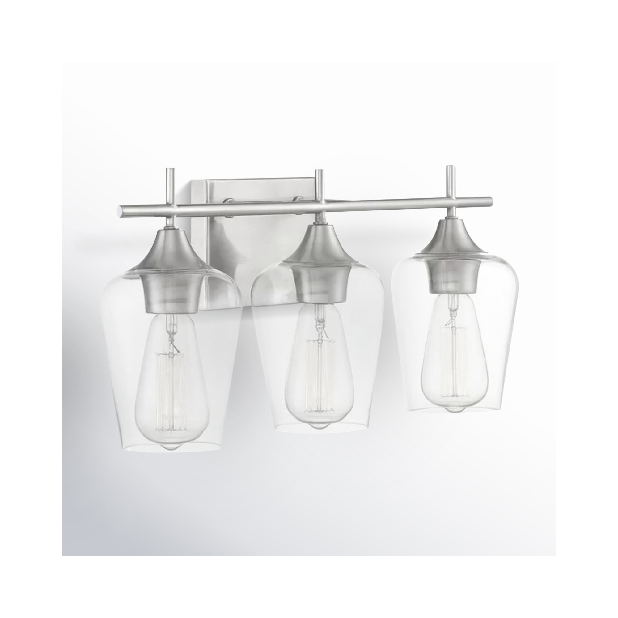Breena Dimmable Vanity Light, Satin Nickel