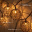 Guirlande de lumières DEL d'extérieur avec lumières en cuivre