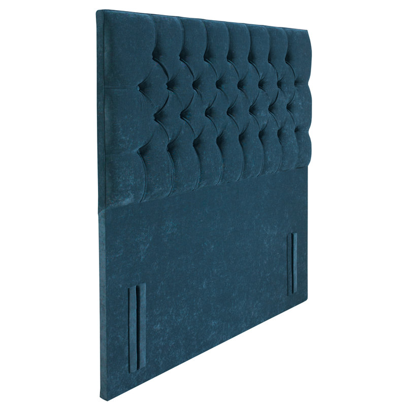 Nicolette Upholstered Headboard, Blue, Single (3')