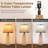 27" Boho Table Lamp: Rattan Lamp with USB A+C Charging Ports, 3-Colour Temperatures Boho Lamp with Pull Chain, Boho Bedside Lamp for Nightstand Bedroom Living Room, Bulb Included, 1-Pack