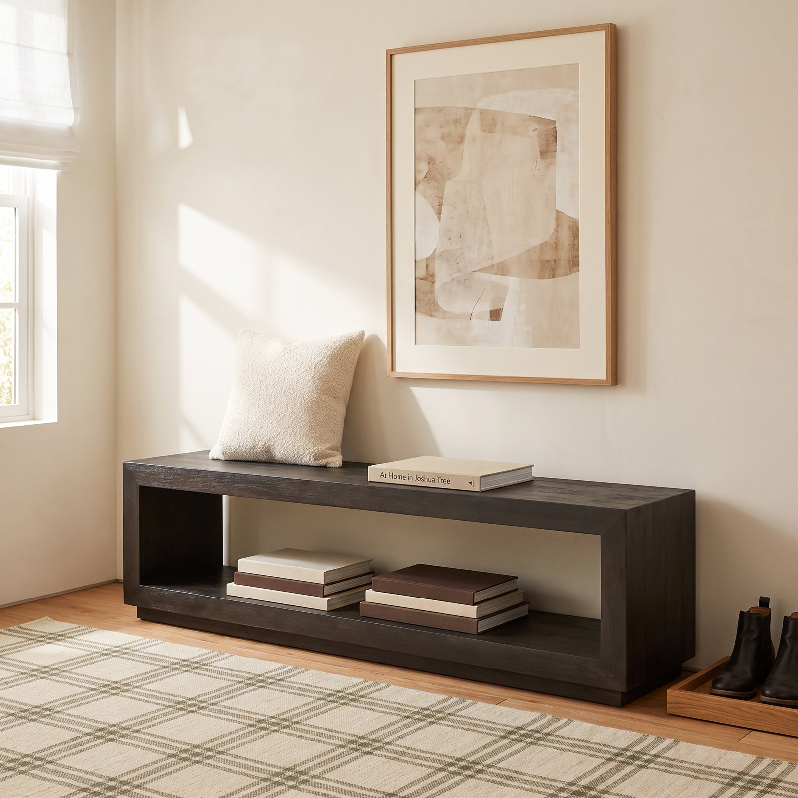 Eloise 60" Dining Bench, Basalt Gray