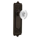 Egg & Dart Plate with Crystal Egg & Dart Knob