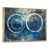 Toile avec cadre flottant or