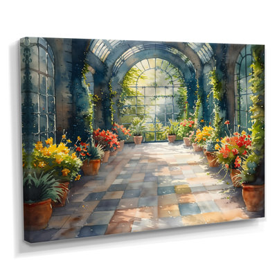 Yellow Green Blooming Oasis Flowers - Flowers Wall Decor