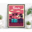 «Florida Retro Style State», affiche rétro, impression sans cadre, art mural maison et bureau-542476618