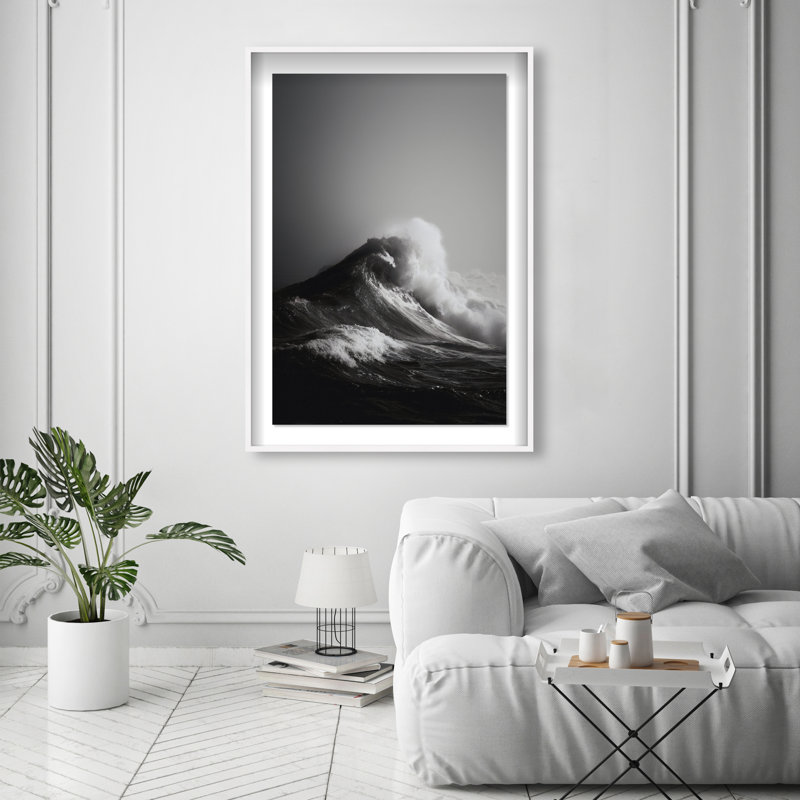 Tectonic Flow I Print by Oliver Gal, 16.5"H x 11.5"W, White Shadowbox