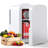 Mini Fridge Cooler Personal, Countertop, Holds Up To 4l/6 Cans, Front Door Stainless Steel, 12v Ac/dc, Option For Skincare