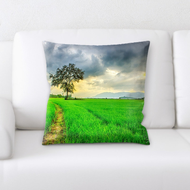 Landscapes Microsuede Reversible Throw Pillow