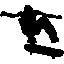 Adhésif décoratif Skateboard Silhouette I-1923698256