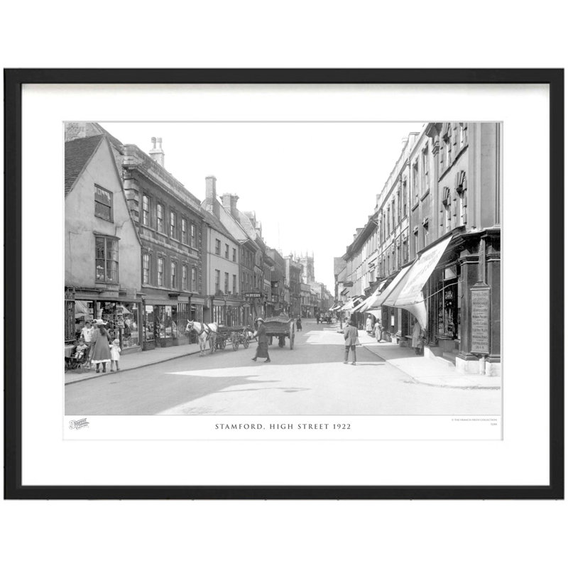 Stamford, High Street 1922 by Francis Frith - Single Picture Frame Print, 40cm H x 50cm W x 2.3cm D
