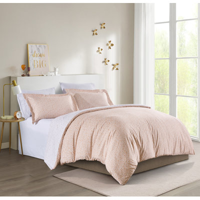 Ensemble de housse de couette réversible en microfibre 3 pièces Derl