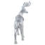 Figurine de renne de Noël en argent 11,5 "Elegant