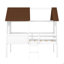 Lit mezzanine simple en bois avec fenêtre à deux côtés