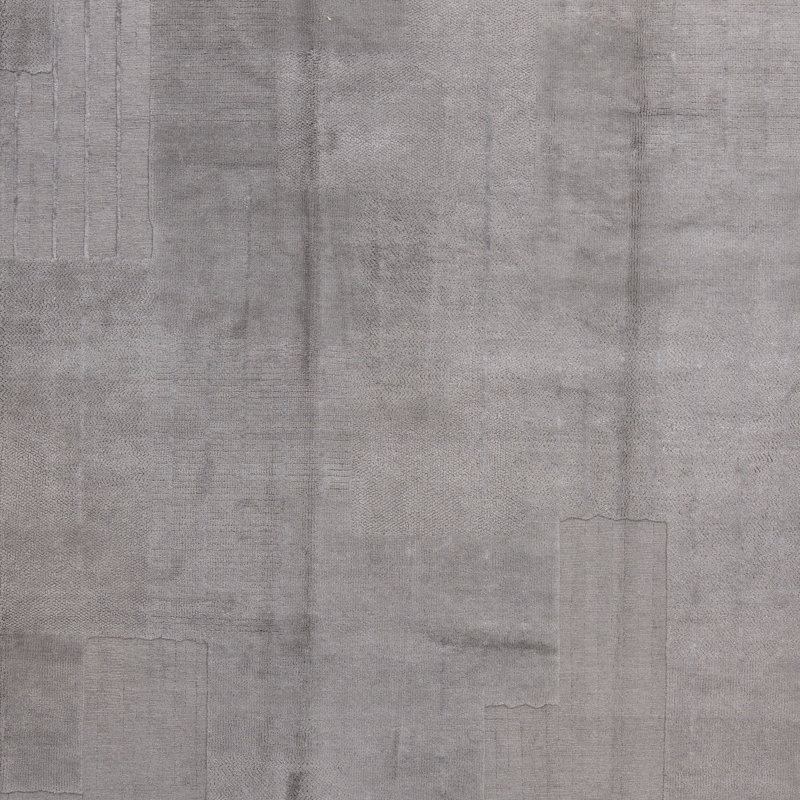 Grey Stelle Contemporary Tibetan Wool Rug - 9' x 12'