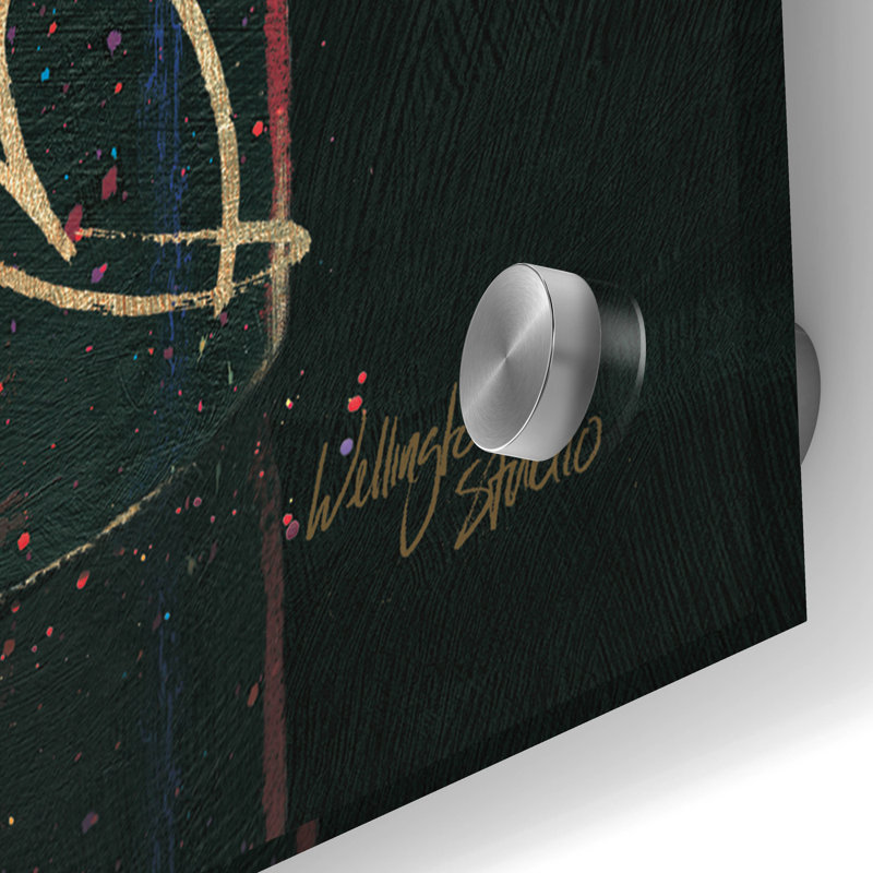 Art mural en verre épique «Wine Splash Dark 2» par Wellington Studio, H 36 po x l 36 po x P 0,2 po