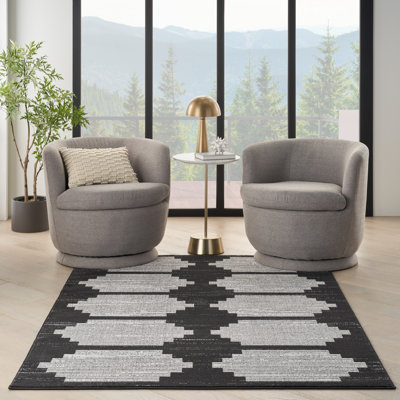 Tapis noir / gris Modern Passion