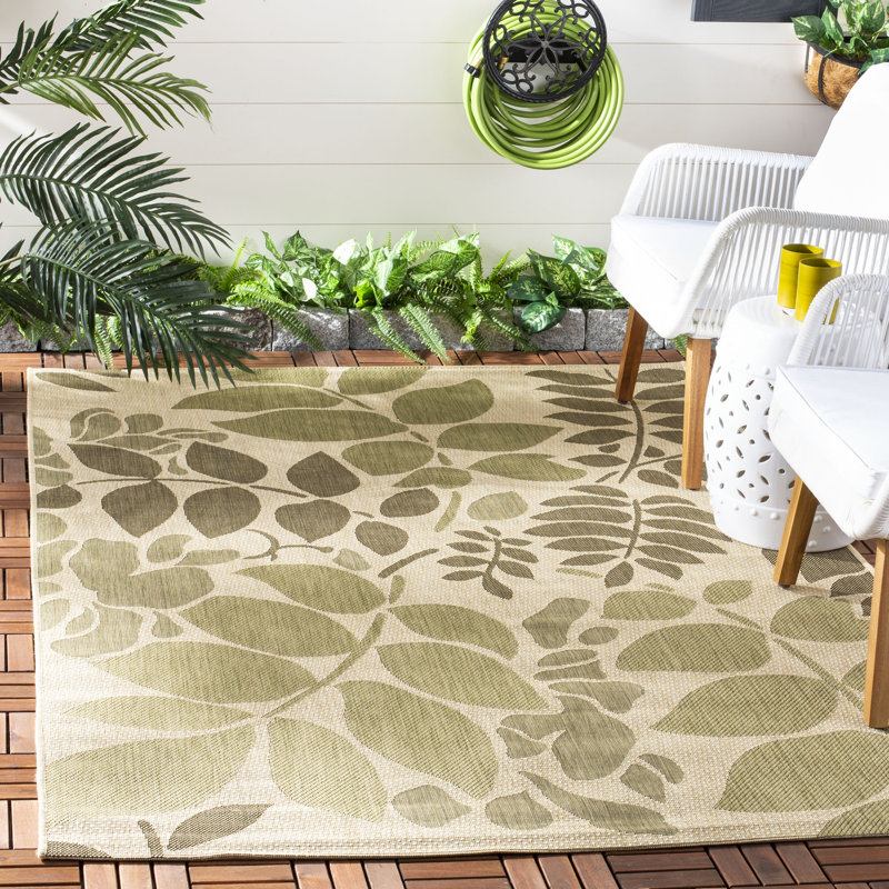 Herefordshire Performance Floral Indoor/Outdoor Area Rug, Rectangle 8' x 11'