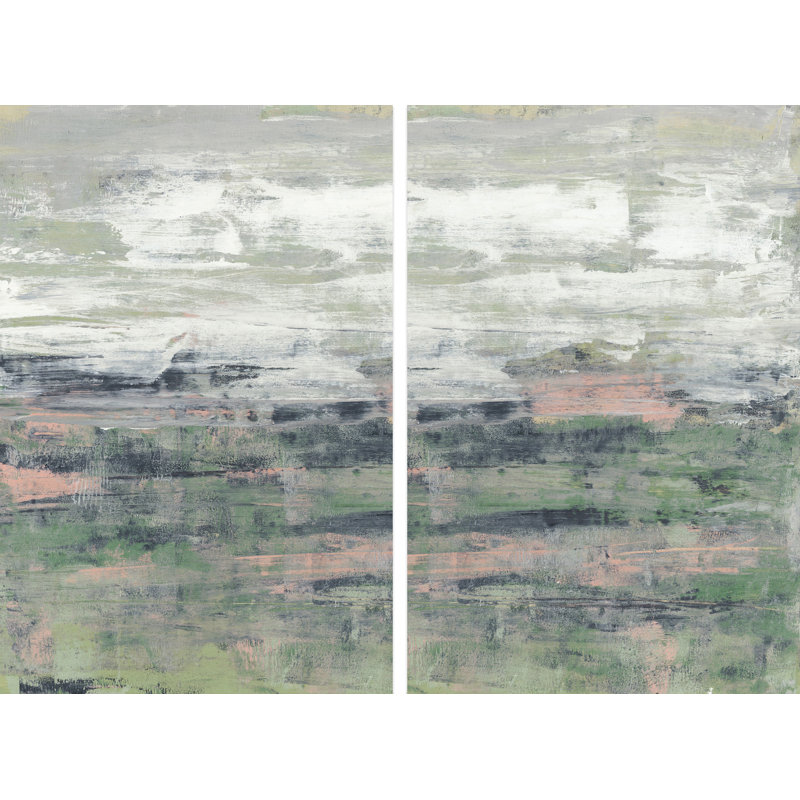 Open Field - Ensemble de 2 reproductions d'images sur toiles tendues, H 45 po x l 30 po