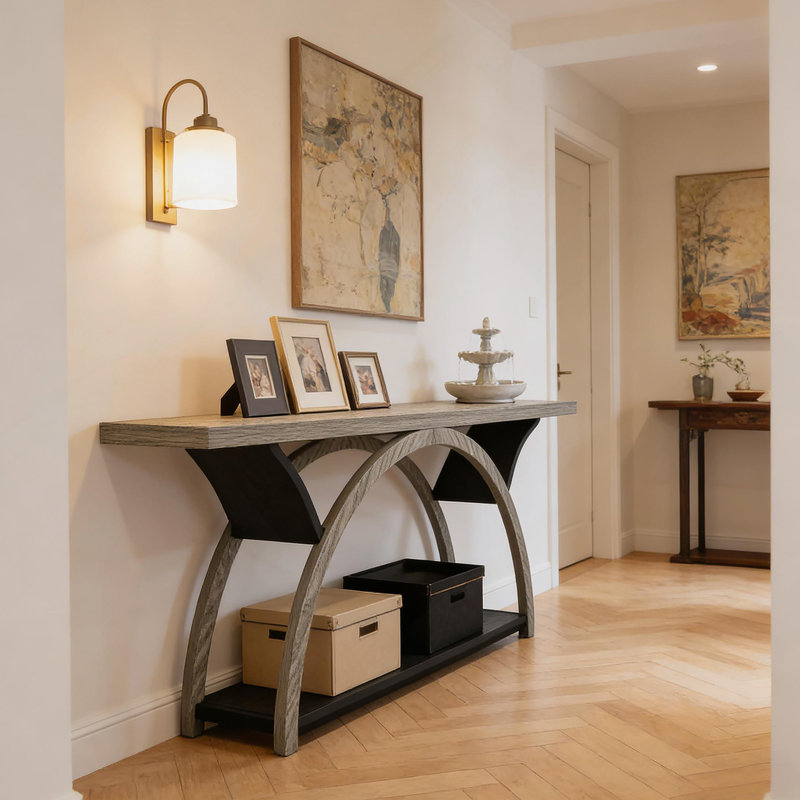 2-Tier Side Table,Entryway Table,Console Table