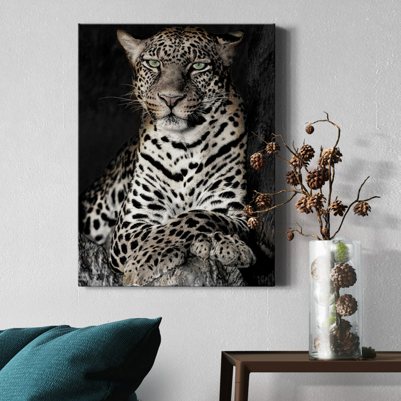 African Leopard - Wrapped Canvas Print, 32" H x 24" W x 1.5" D