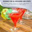 6 oz. Clear Plastic Martini Glasses