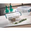 Rebrilliant Atropos Plastic Basket 10L Rectangle Plastic Storage Boxes Containers With Lids Pack Of 3