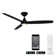 54" Blitzen 3 - Blade Smart Ceiling Fan With Remote Control Included, Works With Google Assistant, Amazon Alexa, iOS And Android APP