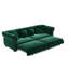 Canapé-lit polyvalent convertible en velours 3 en 1, très grand avec repose-pieds mobile, conception capitonnée pour la vie moderne-74242430