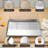 Baking Sheet With Cooling Rack Set Of 6, 3 Premium Stainless Steel Cookie Sheets And 3 Wire Racks, Kitchen Nonstick Baking Pans Set Includes 3 Different Sizes, Heavy Duty Non Toxic