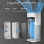 Purificateur d'air ECOWELL pour grandes pièces avec capteur de qualité de l'air, couvre jusqu'à 152 m², filtre HEPA, aspiration d'air à 360°, élimine 99,97 % des moisissures, des squames d'animaux, de la poussière, des odeurs et de la fumée.