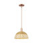Cidalino - Mini-luminaire suspendu 1 lumière avec abat-jour tressé - Abat-jour-276928189-276928188