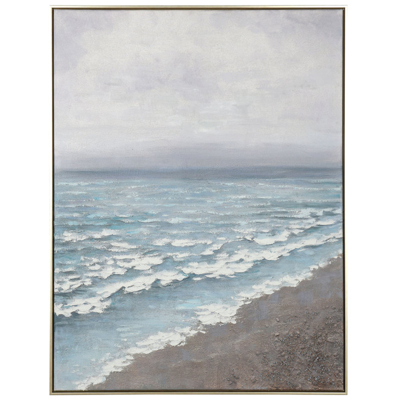 Tide Up - Hand Painted Stretched & Framed Canvas Wall Art