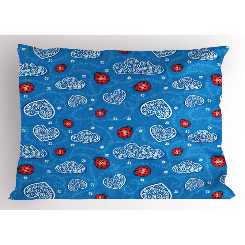Ladybug Polyester Sham Set, Queen