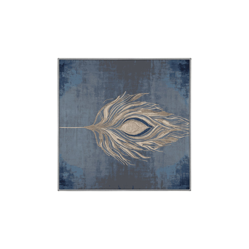 Tapis gris soyeux et moelleux, Carré 6 pi